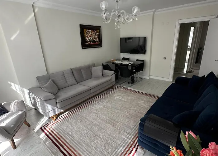 Konyaalti Guersu Denize Sifir Sahilde Full Esyali Lueks Apartment